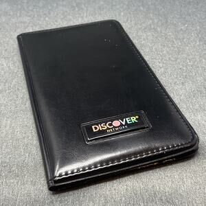 Authentic Discover Card Restaurant Server Book Waiter Check Black Movie Prop